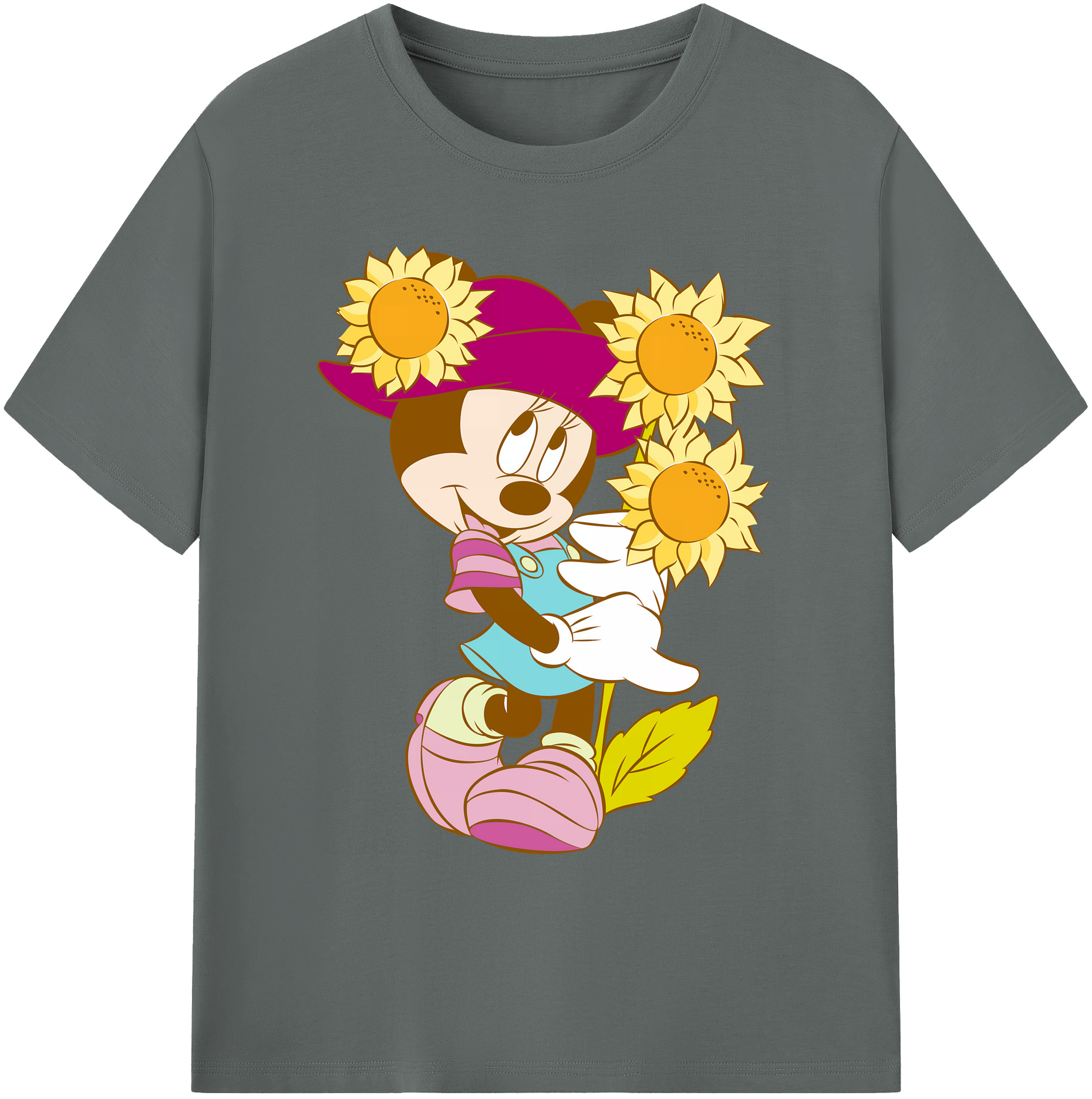 ミッキーマウス Mickey Mouse 綿100％ メンズ半袖Tシャツ｜肌触りやわらか＆通気性
